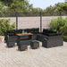 Set de canapele pentru grădină 14 pcs Negru Rattan poli - WALTI WALTI