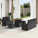 Set de canapele pentru grădină cu pernă 8 pcs Negru Rattan poli - WALTI WALTI