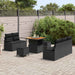Set de canapele pentru grădină cu pernă 8 pcs Negru Rattan poli - WALTI WALTI