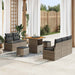 Set de canapele pentru grădină cu pernă 8 pcs Gri Rattan poli - WALTI WALTI