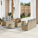 Set de canapele pentru grădină cu pernă 8 pcs Bej Rattan poli - WALTI WALTI