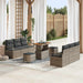 Set de canapele pentru grădină cu pernă 9 pcs Gri Rattan poli - WALTI WALTI