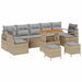 Set de canapele pentru grădină 10 pcs Bej Rattan poli - WALTI WALTI