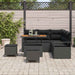 Set de canapele pentru grădină cu pernă 8 pcs Negru Rattan poli - WALTI WALTI