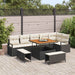 Set de canapele pentru grădină cu pernă 9 pcs Negru Rattan poli - WALTI WALTI
