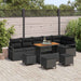 Set de canapele pentru grădină 10 pcs Negru Rattan poli - WALTI WALTI