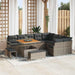 Set de canapele pentru grădină cu pernă 12 pcs Gri Rattan poli - WALTI WALTI