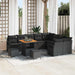 Set de canapele pentru grădină 12 pcs Negru Rattan poli - WALTI WALTI