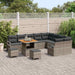 Set de canapele pentru grădină cu pernă 12 pcs Gri Rattan poli - WALTI WALTI