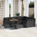 Set de canapele pentru grădină 12 pcs Negru Rattan poli - WALTI WALTI