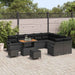 Set de canapele pentru grădină 12 pcs Negru Rattan poli - WALTI WALTI