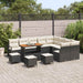 Set de canapele pentru grădină 13 pcs Negru Rattan poli - WALTI WALTI