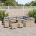 Set de canapele pentru grădină cu pernă 13 pcs Bej Rattan poli - WALTI WALTI