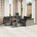 Set de canapele pentru grădină cu pernă 13 pcs Gri Rattan poli - WALTI WALTI