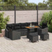 Set de Sofa pentru Grădină vidaXL cu Perne Negre din Ratan Polimer Acacia - WALTI WALTI