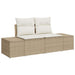 Set de canapele pentru grădină cu pernă 8 pcs Bej poliratan - WALTI WALTI
