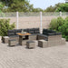 Set de canapele pentru grădină cu pernă 13 pcs Gri Rattan poli - WALTI WALTI