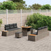 Set de canapele pentru grădină cu pernă 9 pcs Gri Rattan poli - WALTI WALTI