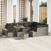 Set de canapele pentru grădină cu pernă 12 pcs Gri Rattan poli - WALTI WALTI