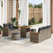 Set de canapele pentru grădină cu pernă 8 pcs Gri Rattan poli - WALTI WALTI