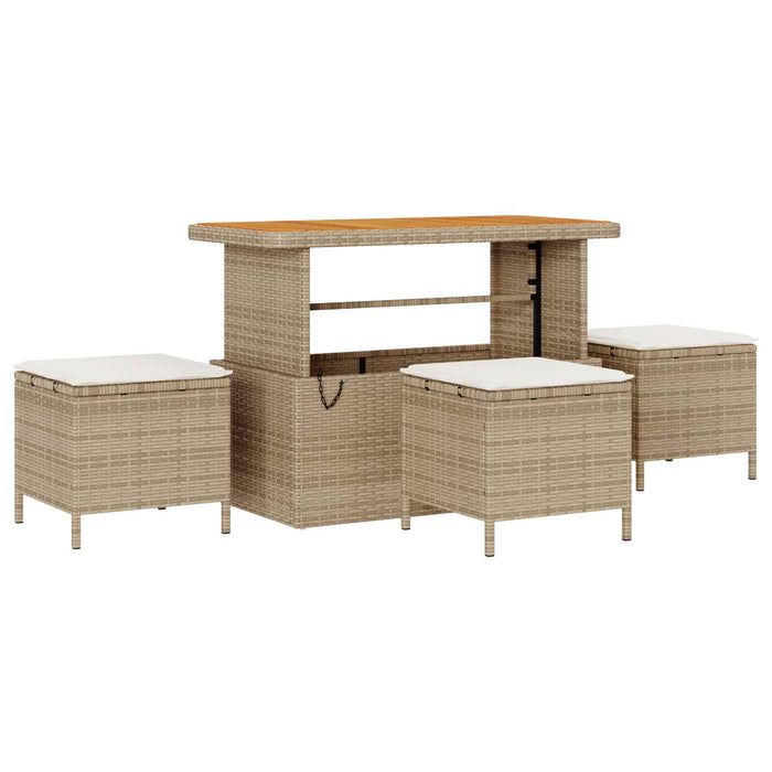 Set de canapele pentru grădină 9 pcs Bej poliratan - WALTI WALTI