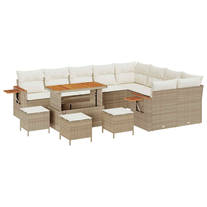 Set de canapele pentru grădină 13 pcs Bej poliratan - WALTI WALTI