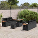 Set de canapele pentru grădină 9 pcs Negru 90 x 55 x 71 cm - WALTI WALTI