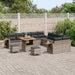Set de canapele pentru grădină cu pernă 13 pcs Gri - WALTI WALTI