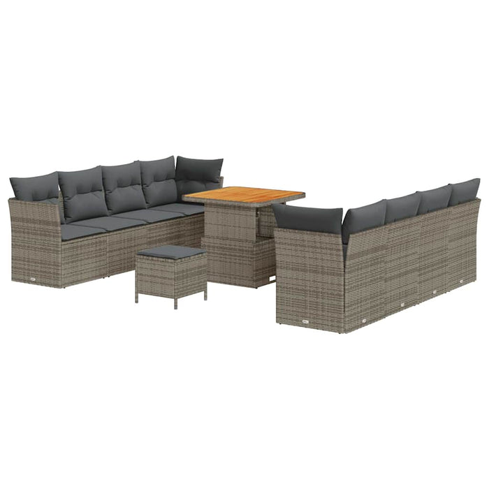 Set de canapele pentru grădină cu pernă Manual 11 pcs Gri - WALTI WALTI