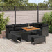 Set de canapele pentru grădină 9 pcs Negru 100 x 100 x 71 cm - WALTI WALTI