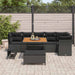 Set de canapele pentru grădină 9 pcs Negru 100 x 100 x 71 cm - WALTI WALTI