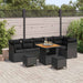 Set de canapele pentru grădină 9 pcs Negru 80 x 80 x 71 cm - WALTI WALTI