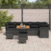 Set de canapele pentru grădină 9 pcs Negru 80 x 80 x 71 cm - WALTI WALTI