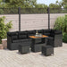 Set de canapele pentru grădină 9 pcs Negru 90 x 55 x 71 cm - WALTI WALTI