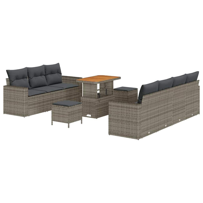 Set de canapele pentru grădină 10 pcs Gri 90 x 55 x 71 cm - WALTI WALTI