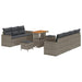 Set de canapele pentru grădină 10 pcs Gri 90 x 55 x 71 cm - WALTI WALTI