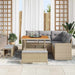 Set de canapele pentru grădină 9 pcs Beige și gri deschis - WALTI WALTI