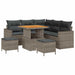 Set de canapele pentru grădină cu pernă cu depozitare 8 pcs Gri - WALTI WALTI