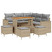 Set de canapele pentru grădină 10 pcs Beige și gri deschis - WALTI WALTI