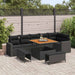 Set de canapele pentru grădină 9 pcs Negru 100 x 100 x 71 cm - WALTI WALTI