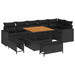 Set de canapele pentru grădină 9 pcs Negru 100 x 100 x 71 cm - WALTI WALTI