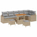 Set de canapele pentru grădină 11 pcs Beige și gri deschis - WALTI WALTI