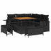 Set de canapele pentru grădină 8 pcs Negru 100 x 100 x 71 cm - WALTI WALTI