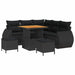 Set de canapele pentru grădină 8 pcs Negru 80 x 80 x 71 cm - WALTI WALTI