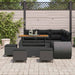 Set de canapele pentru grădină 9 pcs Negru 110 x 55 x 71 cm - WALTI WALTI