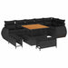 Set de canapele pentru grădină 9 pcs Negru 100 x 100 x 71 cm - WALTI WALTI