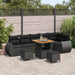 Set de canapele pentru grădină 9 pcs Negru 80 x 80 x 71 cm - WALTI WALTI