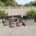 Set de canapele pentru grădină cu pernă 14 pcs Gri - WALTI WALTI
