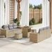 Set de canapele pentru grădină 9 pcs Beige și gri deschis - WALTI WALTI