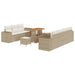 Set de canapele pentru grădină 10 pcs Bej și crem Poli Rattan - WALTI WALTI